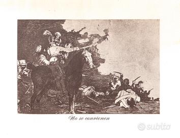 6 incisioni Goya Los desastres de la guerra