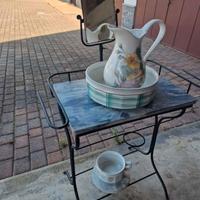 porta catino e porta brocca in ferro