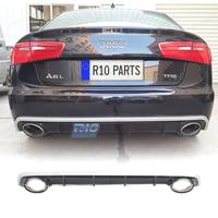 DIFFUSORE AUDI A6 4G 11-14 LOOK RS + TERMINALI DI 