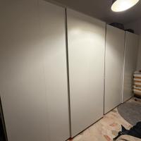 Armadio scorrevole IKEA PAX/Hasvik bianco, 4 metri