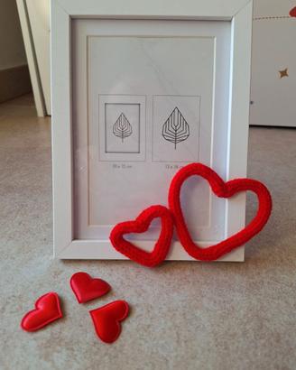 Portafoto con decorazione a cuori