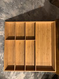 Porta posate in legno