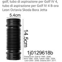 Tubo aspirazione aria 