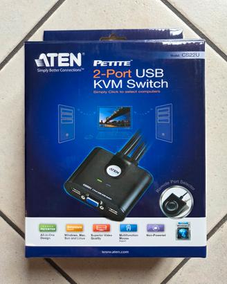 Switch KVM ATEN CS22U 2 porte USB – Nuovo
