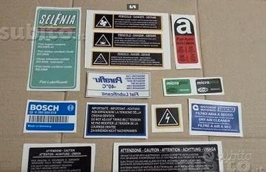 Adesivi motore lancia delta hf uno