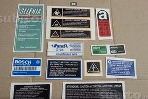 Adesivi motore lancia delta hf uno