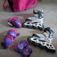 Pattini in linea Rollerblade  tg29-32 e accessori 