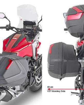 Portavaligie Givi laterale Honda NC750X 2021-2023