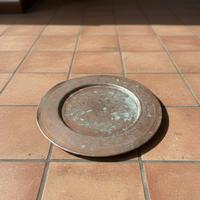 Piatto decorativo con decorazione interna in rame