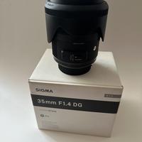 Sigma 35mm F1.4 Art DG HSM Obiettivo Nikon F