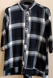 Camicia donna a quadri cotone felpato 80%