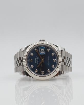 Rolex Datejust 41 Blue Diamond Dial Jubilee