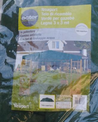 telo di copertura gazebo 3X3 verde