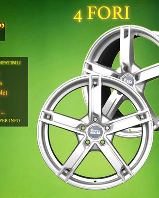 Cerchi in Lega 17" Fiat, Dacia, Kia e altri