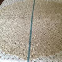 Tovaglia rotonda lavorazione all'uncinetto