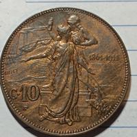10c 1911 cinquantenario 