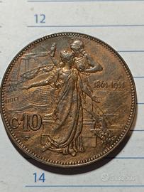 10c 1911 cinquantenario 