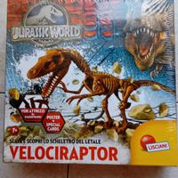 Jurassic World "Scheletro Velociraptor" Lisciani 