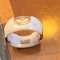 Damiani anello ceramica ed oro