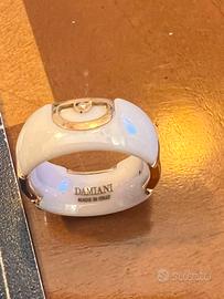 Damiani anello ceramica ed oro
