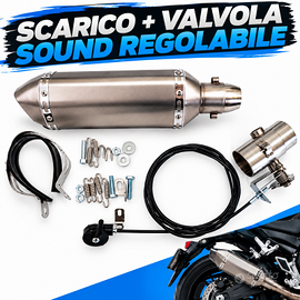 • Terminale Scarico Moto /Valvola Regolabile Sound
