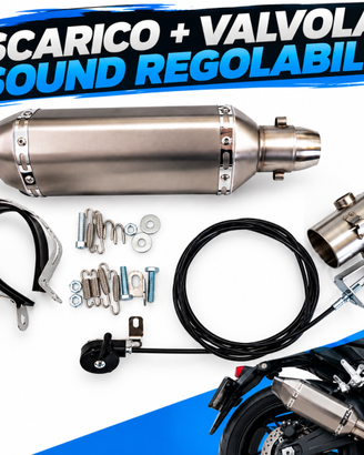 • Terminale Scarico Moto /Valvola Regolabile Sound