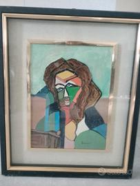 Quadro cubista Lazzari