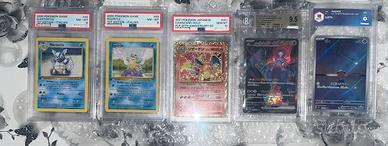 Carte pokemon gradate in vendite (Psa, Bgs, graad)