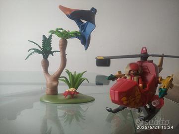 playmobil elicottero dinosauri