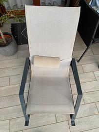 Sedia sdraio a dondolo