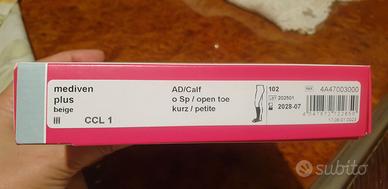 Calza compressione gambaletto aperto