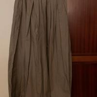 Gonna in cotone, cintura con elastico.