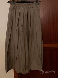 Gonna in cotone, cintura con elastico.