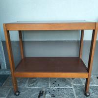 Carrello vintage, con ruote, anni '50 / '60