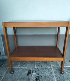 Carrello vintage, con ruote, anni '50 / '60