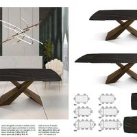 tavolo allungabile ceramica dritto o stondato