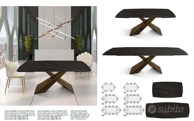 tavolo allungabile ceramica dritto o stondato