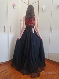 Abito nero nuovo da sera, ballo, cerimonia, tg 40