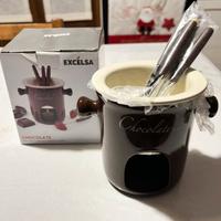 Set fonduta cioccolata in ceramica