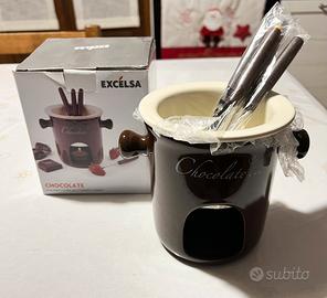 Set fonduta cioccolata in ceramica