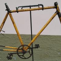 bici epoca cambio corsa 2 leve Dal Cerri Milano