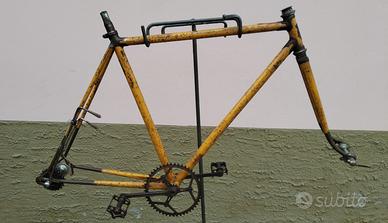 bici epoca cambio corsa 2 leve Dal Cerri Milano