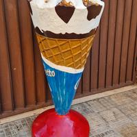 Algida cono vintage da bar vetroresina 