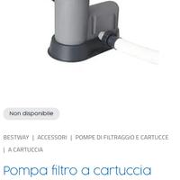 Bestway pompa filtro cartuccia 58389