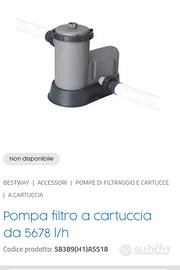 Bestway pompa filtro cartuccia 58389