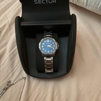 orologio sector blu