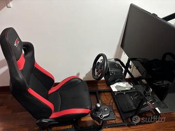 Postazione Sim Racing GT Omega + Logitech G29