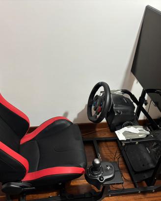 Postazione Sim Racing GT Omega + Logitech G29