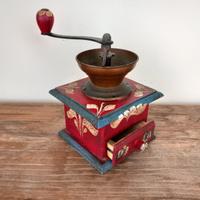 Macinino da caffè - decorazione a fiori