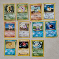Lotto carte set base Pokemon 
